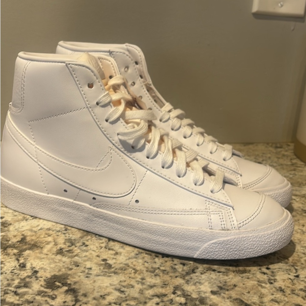 Nike Classic White Leather Blazers
